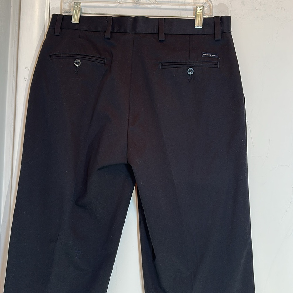 Dockers Flat Front Black Dress Pants 34x29 - Picture 6 of 10